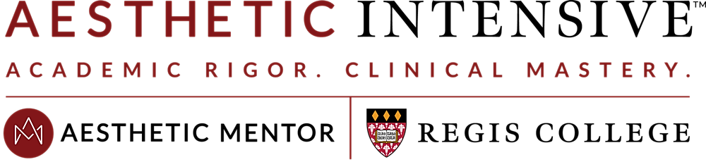 Aesthetic Mentor logo with mountain design.