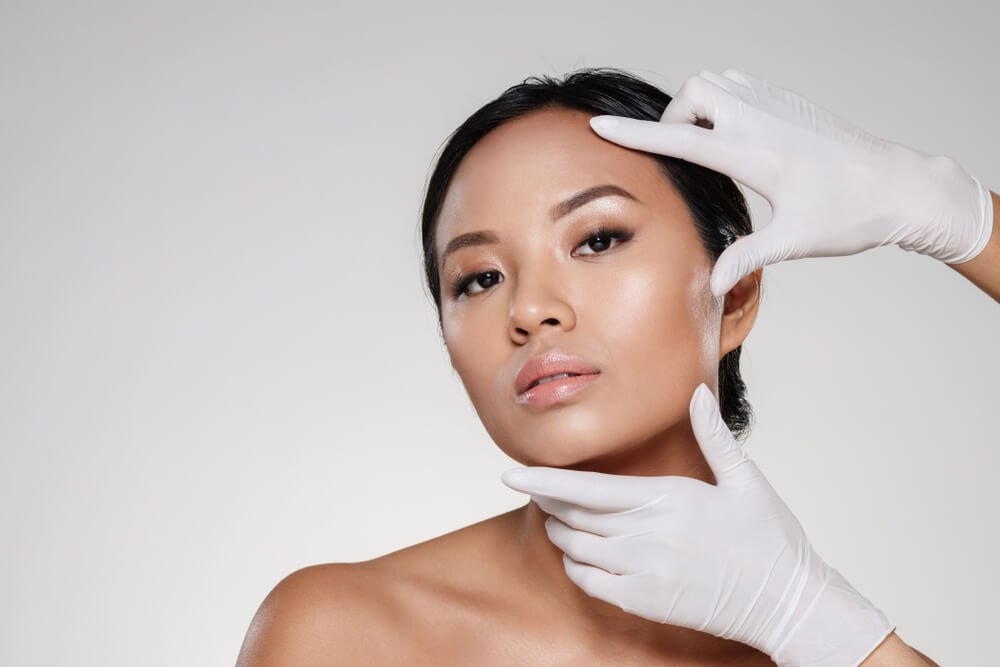 medical aesthetics training patient model receiving treatment